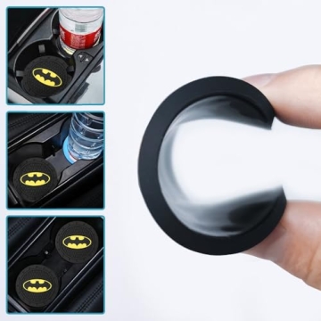 Stylish Bat Man Car Cup Holder Coasters for Marvel Fans