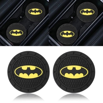 Stylish Bat Man Car Cup Holder Coasters for Marvel Fans