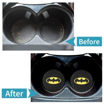 Stylish Bat Man Car Cup Holder Coasters for Marvel Fans
