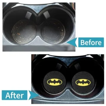 Stylish Bat Man Car Cup Holder Coasters for Marvel Fans