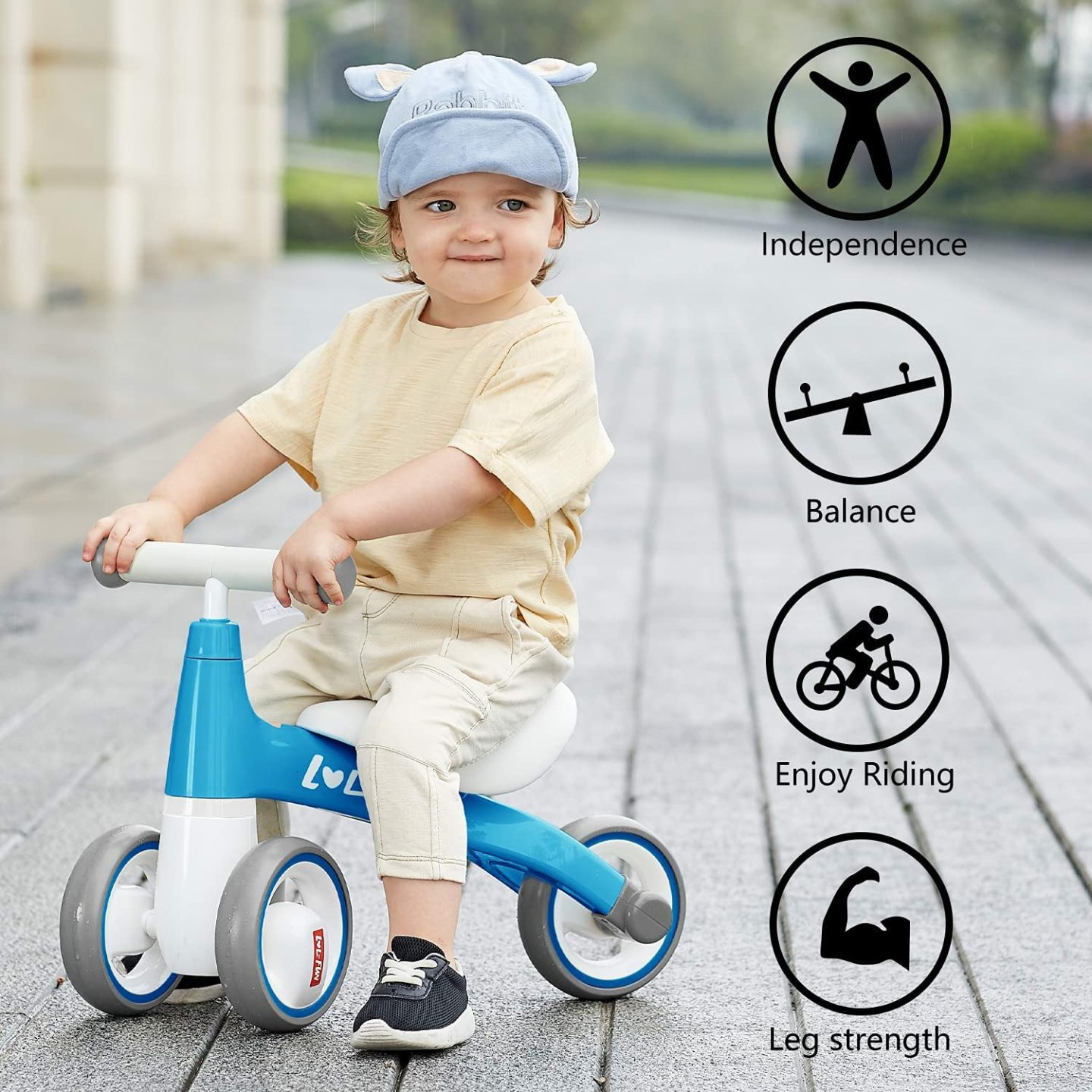 Baby Balance Bike for 1-Year-Olds - LOL-FUN