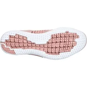 Reebok Women's Print Run DIST Sneaker, Chalk Pink/Porcelain, 8.5 M US