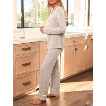 LILLUSORY Women's Long Sleeve Pajama Set Soft Comfortable