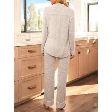 LILLUSORY Women's Long Sleeve Pajama Set Soft Comfortable