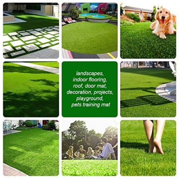 Goasis Lawn Artificial Grass 5 FT x 8 FT for Outdoor Use