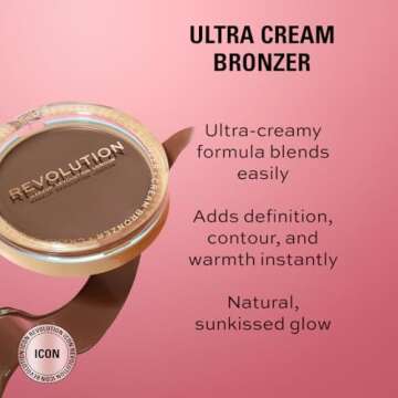 Revolution Beauty Ultra Cream Face Bronzer - Vegan & Cruelty Free, 4 Shades