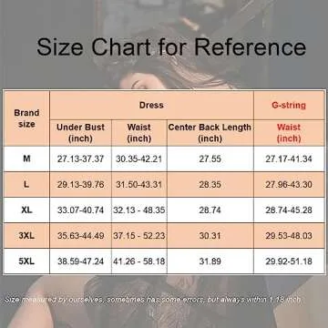 Plus Size Lingerie for Women Lace Black Babydoll Sexy Mesh High Waisted Nightdress Strappy Exotic Sleepwear (XXX-Large, Black)