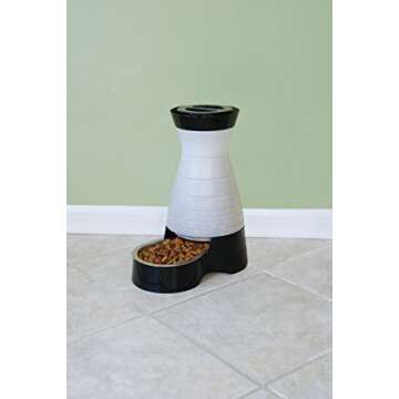 PetSafe Healthy Pet Food Station - Medium, 4 lb Kibble Capacity - Gravity Pet Feeder Dry Food Dispen...