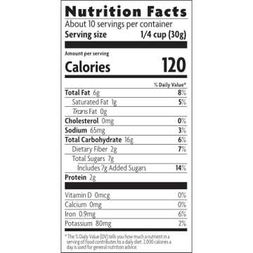 Love Crunch Organic Dark Chocolate & Hazelnut Butter Granola, 10.6 oz (Pack of 1), Non-GMO, Fair Tra...