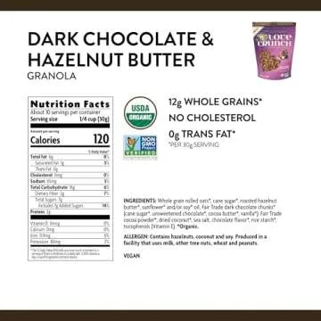 Love Crunch Dark Chocolate & Hazelnut Granola, 10.6 oz