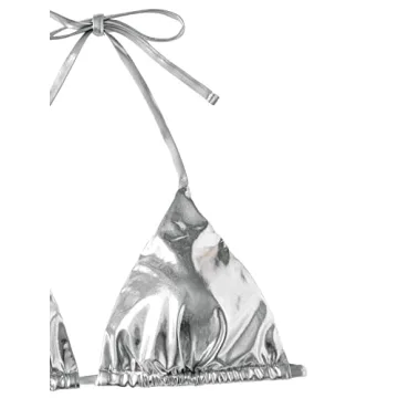 Stylish SweatyRocks Metallic Bikini for Beach Fun