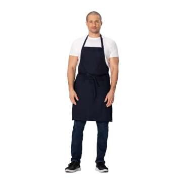 Chef Works Unisex Butcher Apron - Durable & Adjustable, Navy