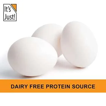 It's Just! - Egg White Protein Powder, Made in USA from Cage-Free Eggs, Dried Egg Whites (Unflavored, 8oz)
