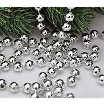 Shiny 31 Feet Christmas Beaded Garland for Versatile Decoration