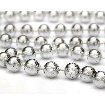 Shiny 31 Feet Christmas Beaded Garland for Versatile Decoration