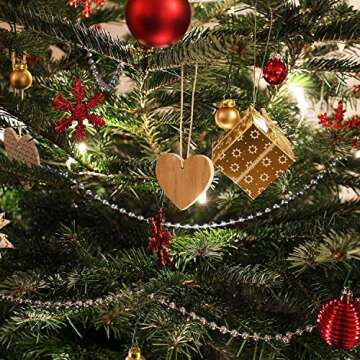 Shiny 31 Feet Christmas Beaded Garland for Versatile Decoration