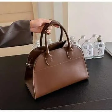 Tote Bag for Women, Women's Top-handle Handbags, Leather Tote Bag with Shoulder Strap, Handbags & Cr...