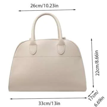 Versatile Women's PU Leather Tote Bag with Strap