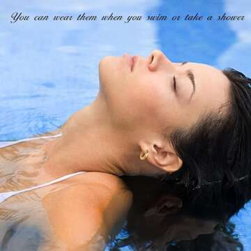 Jstyle Gold Huggie Hoop Earrings for Men and Women