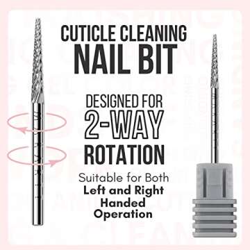 Makartt Cuticle Nail Drill Bit for Professional Nail Prep