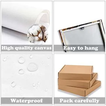 FRAMED Black Boys Bedroom Canvas Wall Art | Motivational Wall Decor for Toddler Boys | Inspirational Room Decor for Teen Boys | Kids Wall Art | Picture for Little Boys | 8” x10” x4 PCS (FRAMED)