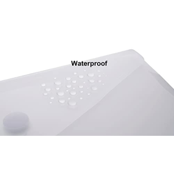 YESSART Clear Plastic Envelopes for Document Storage 20 Pack