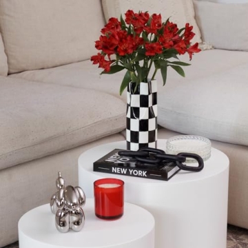 Stylish Checkered Vase for Unique Home Decor