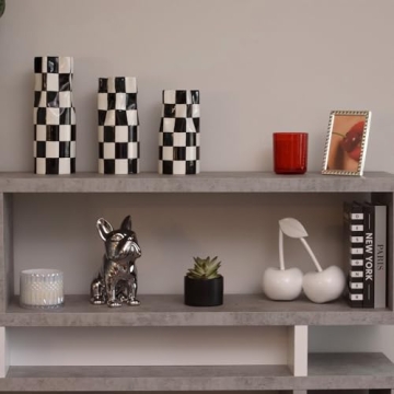 Stylish Checkered Vase for Unique Home Decor