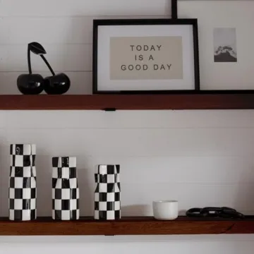 Stylish Checkered Vase for Unique Home Decor