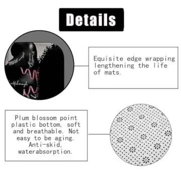 4PCS African American Black Girl Shower Curtain Set, Pink Eiffel Tower Sexy Black Woman Afro Girl Black and White Fashion Glam Modern Bathroom Decor, Non-Slip Bath Mat, Inspirational Gifts for Women