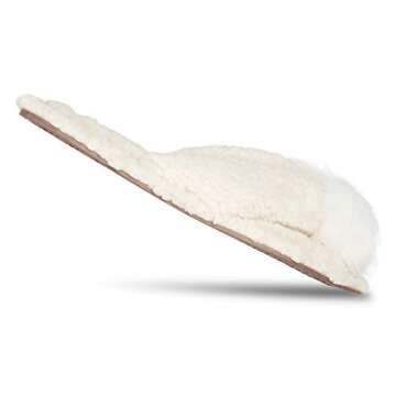 Jessica Simpson Fluffy Plush Slide-On Slippers for Women