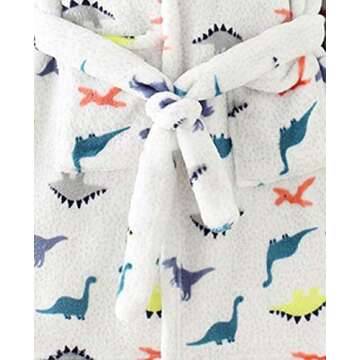 TOLLION Boys Girls Hooded Bathrobe Toddlers Kids Soft Plush Pajamas Dressing Gown Sleepwear(Dream Pink,2T)