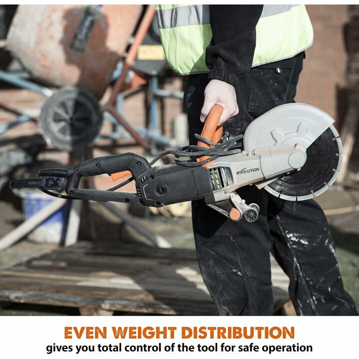Evolution R230DCT Concrete Saw with 15A Motor