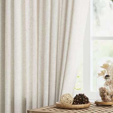 Natural Pinch Pleated Semi Sheer Curtains for Any Room