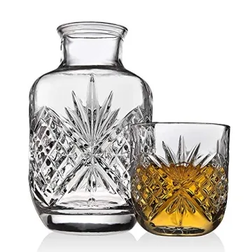 James Scott Crystal Night Carafe Pitcher Set for Stylish Hydration