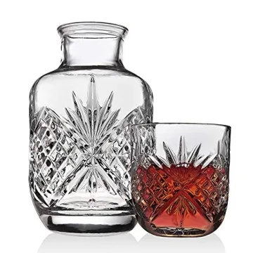 James Scott Crystal Night Carafe Pitcher Set for Stylish Hydration