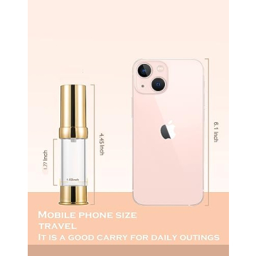 Elegant Gold Travel Pump Bottle Set Leak-Proof TSA-Approved