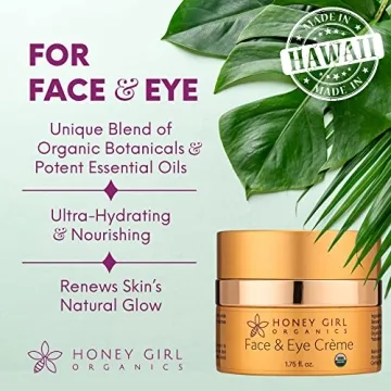 Honey Girl Organics Face & Eye Crème Organic Moisturizer
