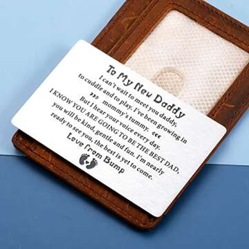 Dad to Be Gift Card for New Fathers - Heartwarming Keepsake