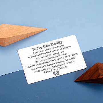 Dad to Be Gift Card for New Fathers - Heartwarming Keepsake