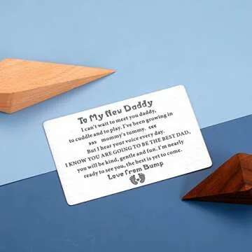 Dad to Be Gift Card for New Fathers - Heartwarming Keepsake