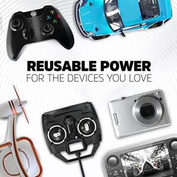 Energizer AA Batteries, Pre-Charged Double A Rechargeable Batteries, 4 Count