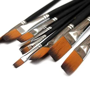Marrywindix 9pcs Art Brush Set for All Painting Styles