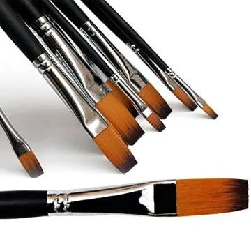 Marrywindix 9pcs Art Brush Set for All Painting Styles