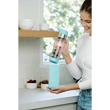 Infusion Pro Water Bottle 24 oz with Straw & Infuser