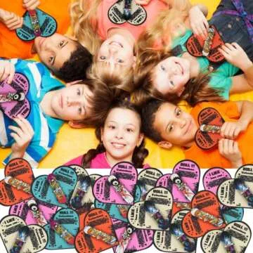 VTYEPOU Valentines Gifts Cards for Kids - 32 pack Finger Skateboard Toys Valentines Day Exchange Cards Classroom - Valentines Greeting Cards for Boys Girls Children Toddlers Friends School Class Party Favors