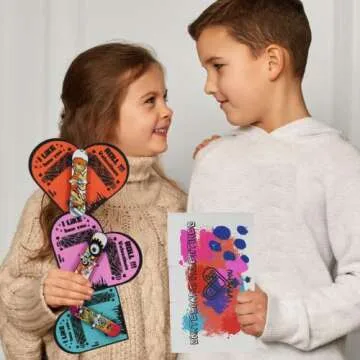 VTYEPOU Valentines Gifts Cards for Kids - 32 pack Finger Skateboard Toys Valentines Day Exchange Cards Classroom - Valentines Greeting Cards for Boys Girls Children Toddlers Friends School Class Party Favors