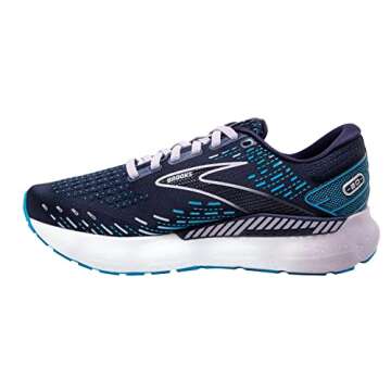 Brooks Women's Glycerin GTS 20 Supportive Running Shoe - Peacoat/Ocean/Pastel Lilac - 9 Medium