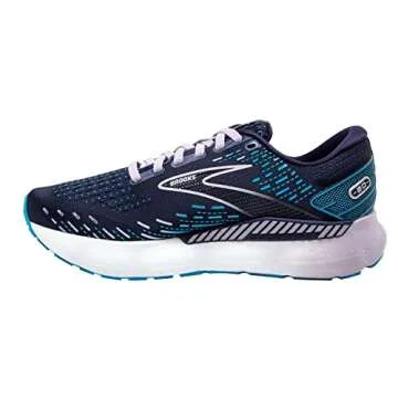 Brooks Women's Glycerin GTS 20 Supportive Running Shoe - Peacoat/Ocean/Pastel Lilac - 9 Medium
