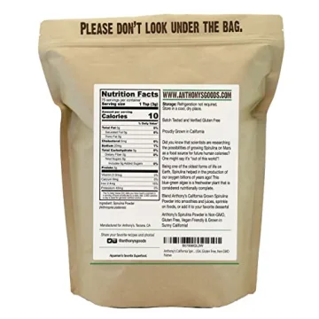Anthony's Spirulina Powder - Protein-Rich Superfood